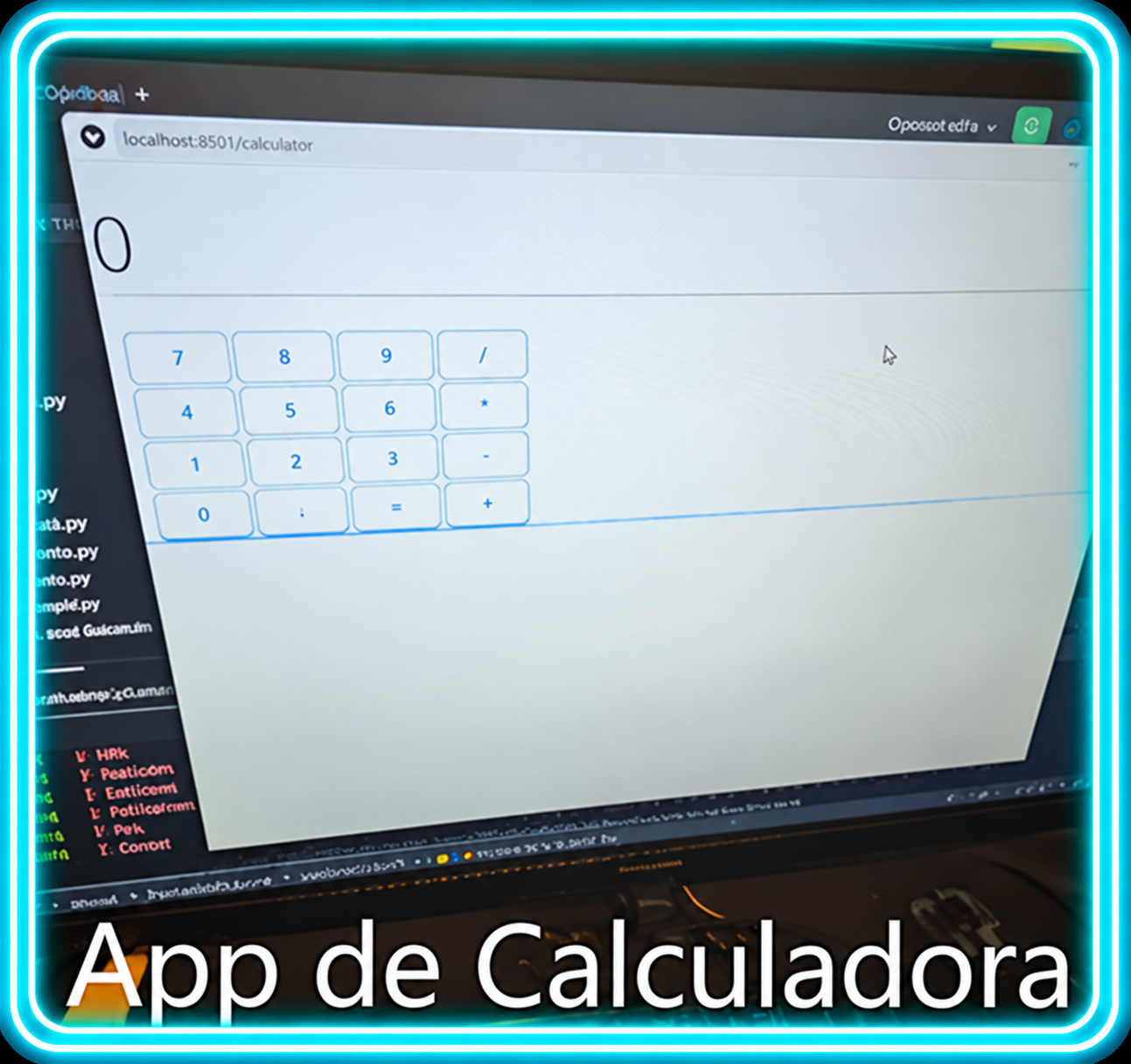 App de calculadora desarrollada en la computadora